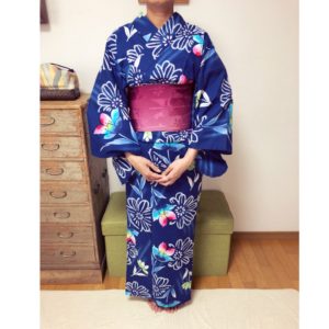 20年前に自分で縫った浴衣が着れました!【大阪京橋の着付け教室きものたまより】